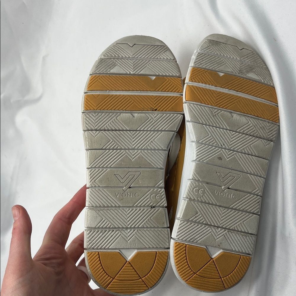Mustard Vionic Nana Women's Sneakers Tennis Shoes - Picture 5 of 10